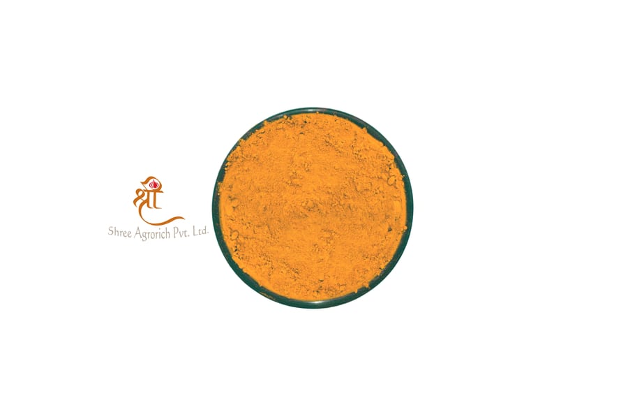 High-curcumin turmeric powder, vibrant golden colour, export-grade from India